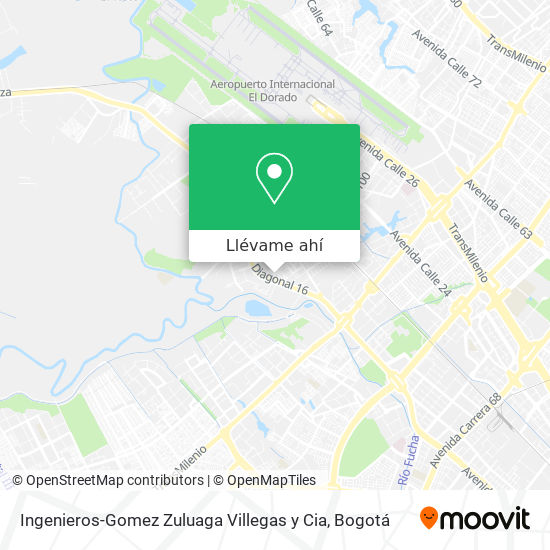 Mapa de Ingenieros-Gomez Zuluaga Villegas y Cia