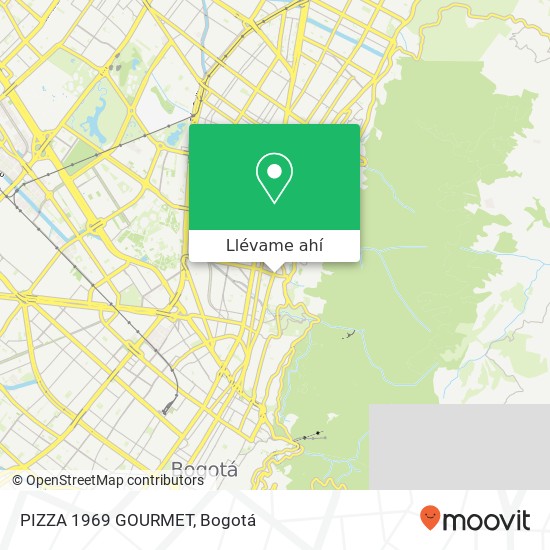 Mapa de PIZZA 1969 GOURMET