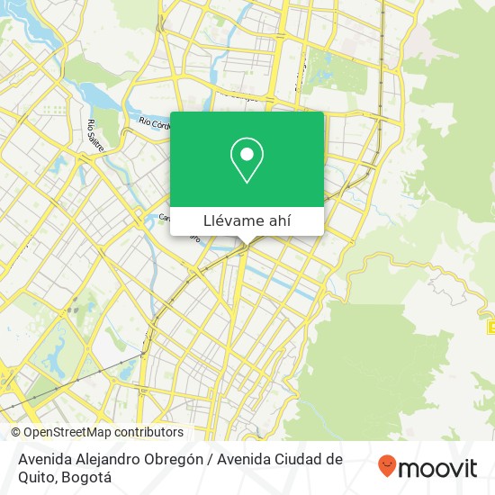 Mapa de Avenida Alejandro Obregón / Avenida Ciudad de Quito