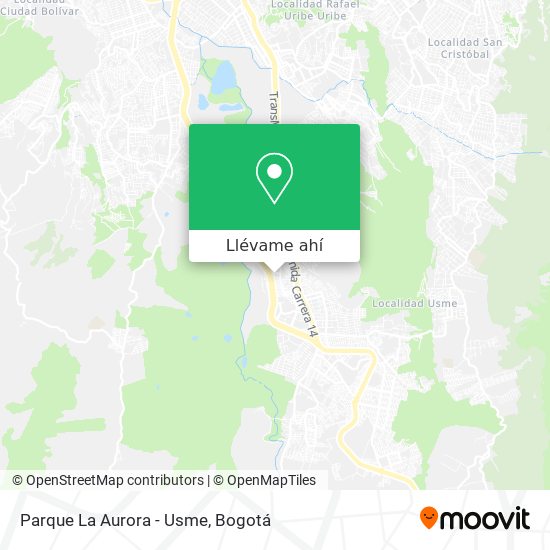 Mapa de Parque La Aurora - Usme
