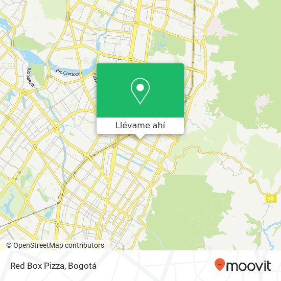 Mapa de Red Box Pizza