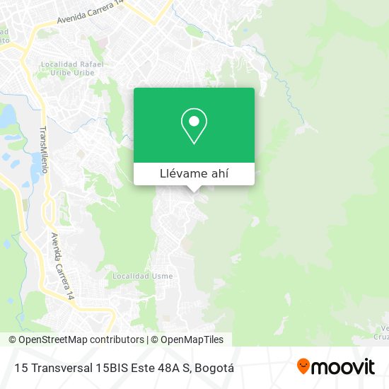 Mapa de 15 Transversal 15BIS Este 48A S