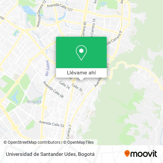Mapa de Universidad de Santander Udes