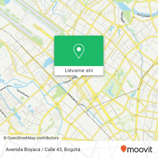 Mapa de Avenida Boyacá / Calle 43