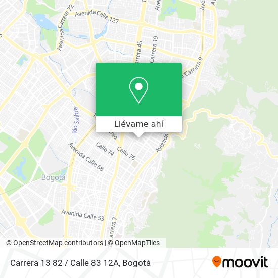 Mapa de Carrera 13 82 / Calle 83 12A