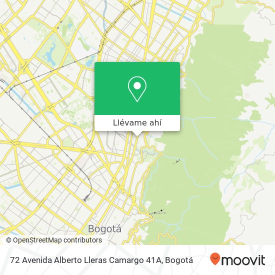 Mapa de 72 Avenida Alberto Lleras Camargo 41A