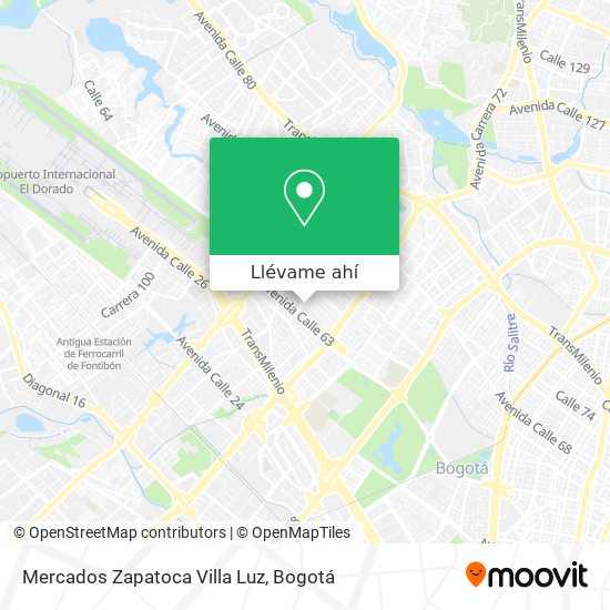 Mapa de Mercados Zapatoca Villa Luz