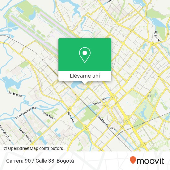 Mapa de Carrera 90 / Calle 38