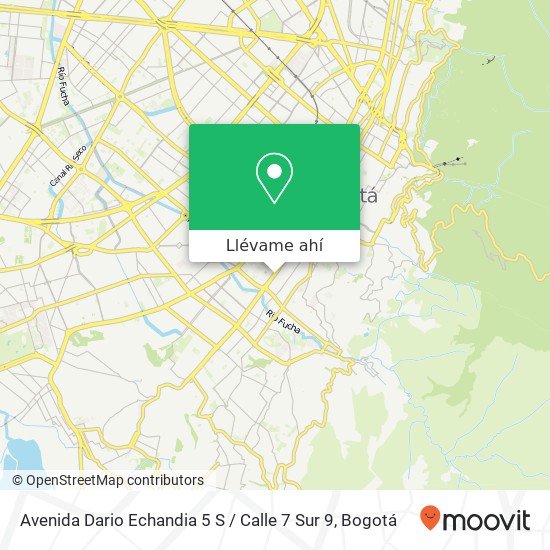 Mapa de Avenida Dario Echandia 5 S / Calle 7 Sur 9