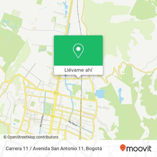 Mapa de Carrera 11 / Avenida San Antonio 11