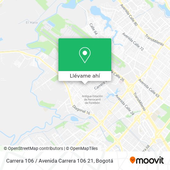 Mapa de Carrera 106 / Avenida Carrera 106 21