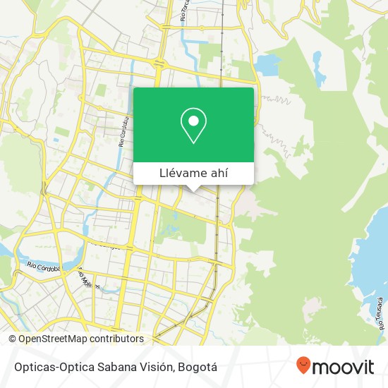 Mapa de Opticas-Optica Sabana Visión