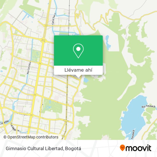 Mapa de Gimnasio Cultural Libertad