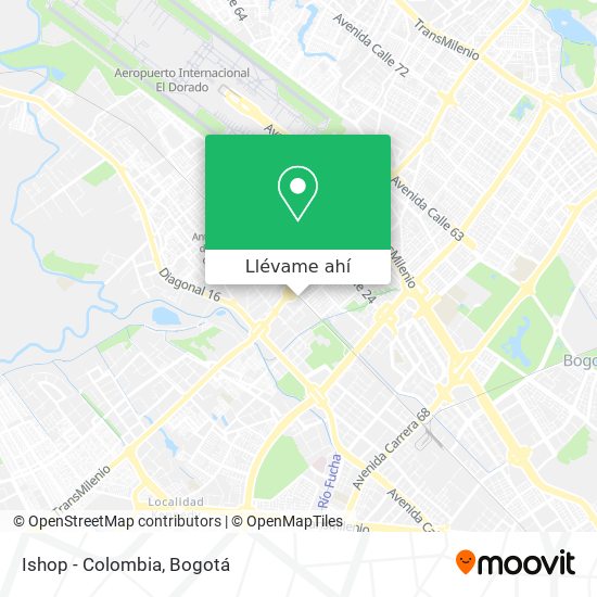 Mapa de Ishop - Colombia