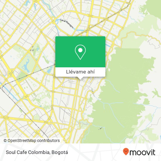 Mapa de Soul Cafe Colombia