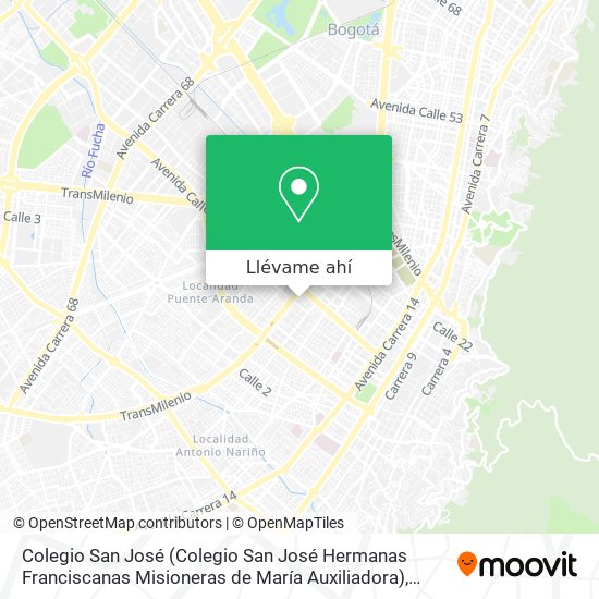 Mapa de Colegio San José (Colegio San José Hermanas Franciscanas Misioneras de María Auxiliadora)