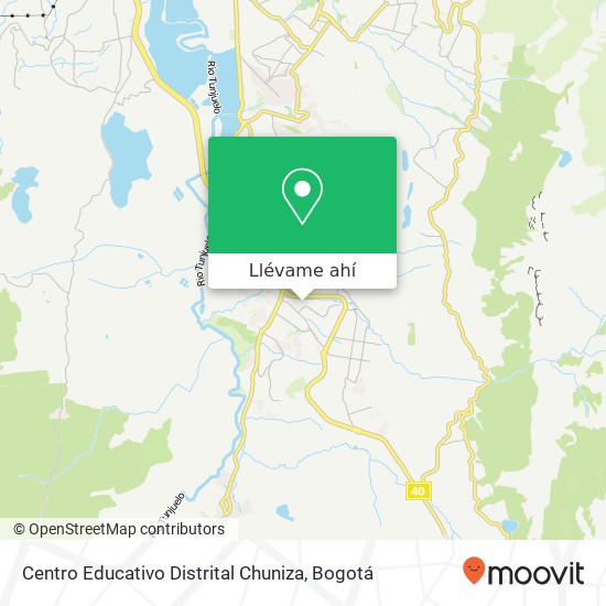 Mapa de Centro Educativo Distrital Chuniza