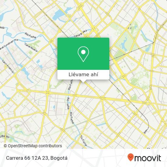 Mapa de Carrera 66 12A 23