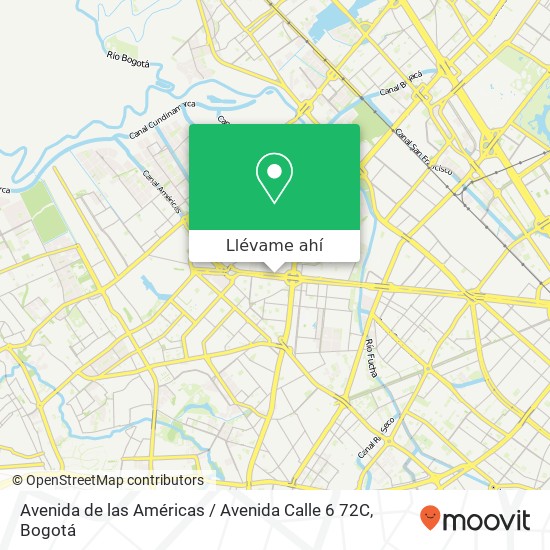 Mapa de Avenida de las Américas / Avenida Calle 6 72C