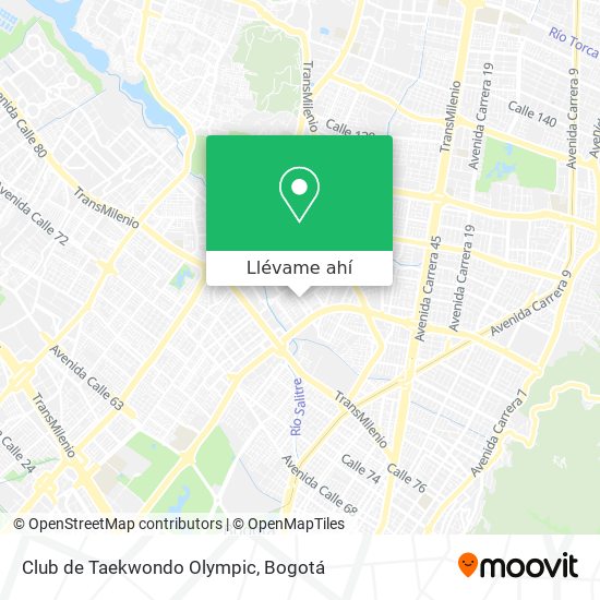 Mapa de Club de Taekwondo Olympic