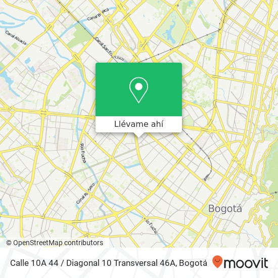 Mapa de Calle 10A 44 / Diagonal 10 Transversal 46A