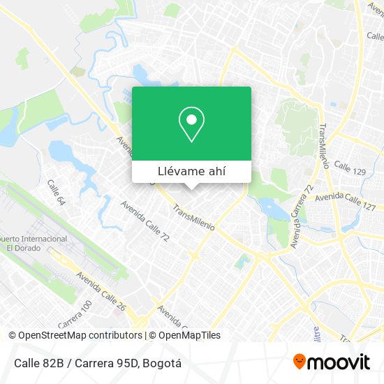 Mapa de Calle 82B / Carrera 95D