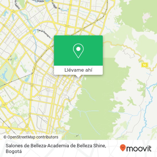 Mapa de Salones de Belleza-Academia de Belleza Shine