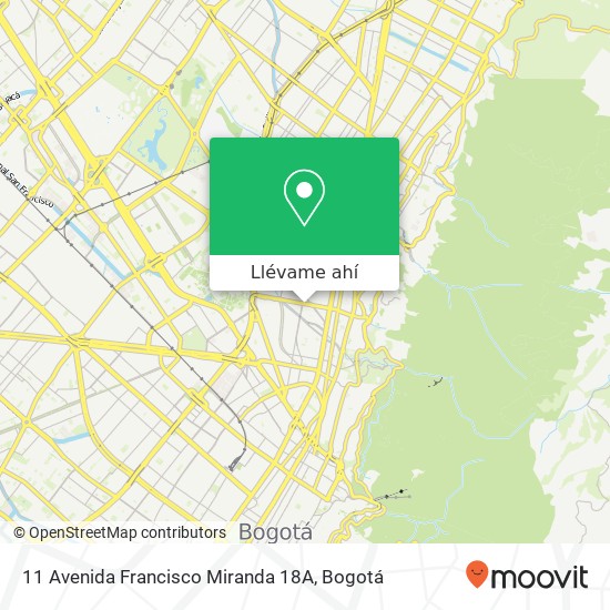 Mapa de 11 Avenida Francisco Miranda 18A