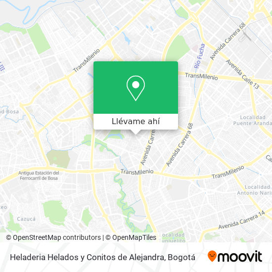 Mapa de Heladeria Helados y Conitos de Alejandra