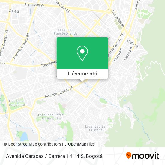 Mapa de Avenida Caracas / Carrera 14 14 S