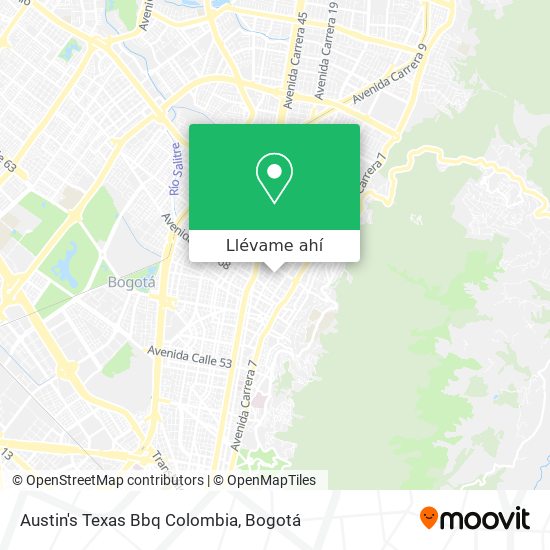 Mapa de Austin's Texas Bbq Colombia