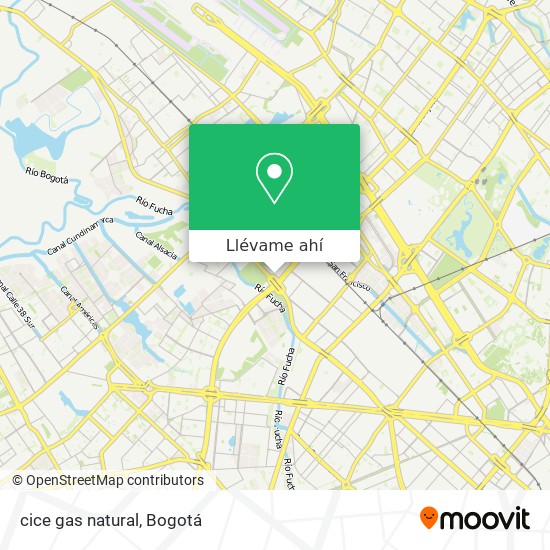 Mapa de cice gas natural