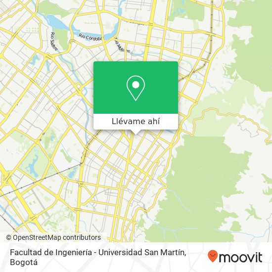 Mapa de Facultad de Ingeniería - Universidad San Martín