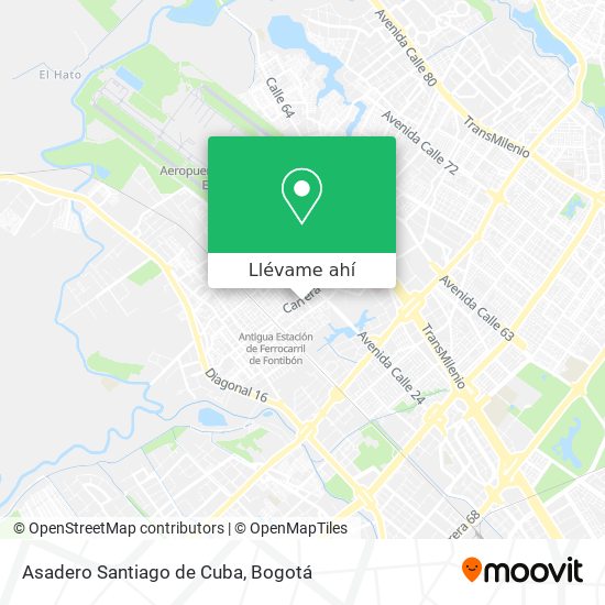 Mapa de Asadero Santiago de Cuba