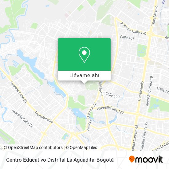 Mapa de Centro Educativo Distrital La Aguadita