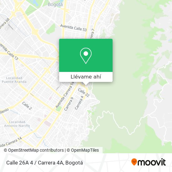 Mapa de Calle 26A 4 / Carrera 4A