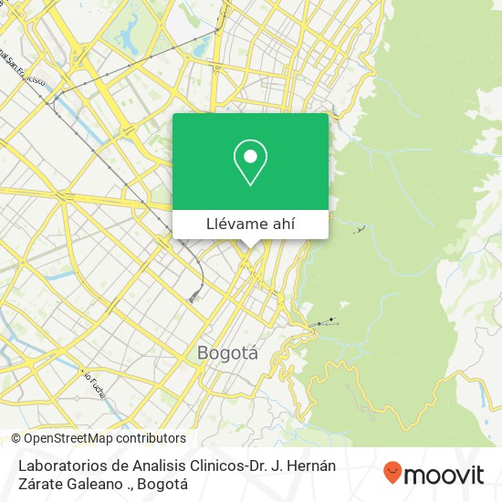 Mapa de Laboratorios de Analisis Clinicos-Dr. J. Hernán Zárate Galeano .