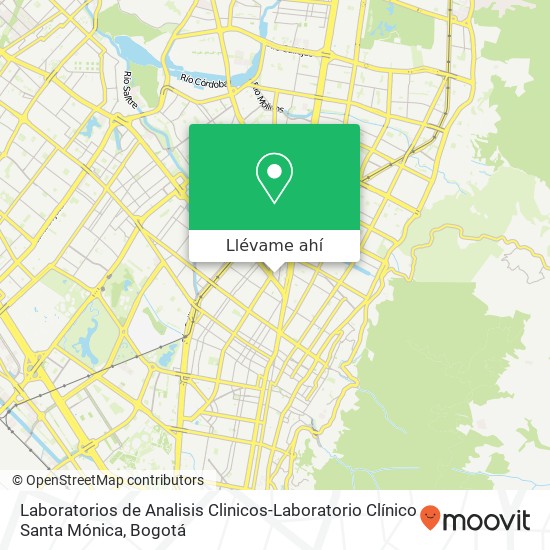 Mapa de Laboratorios de Analisis Clinicos-Laboratorio Clínico Santa Mónica