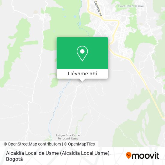 Mapa de Alcaldía Local de Usme