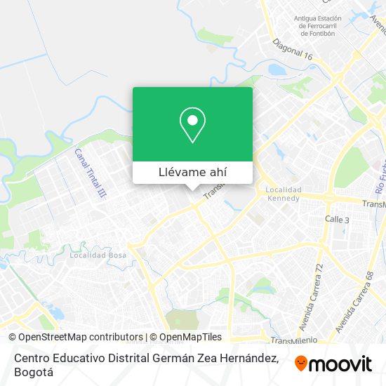 Mapa de Centro Educativo Distrital Germán Zea Hernández