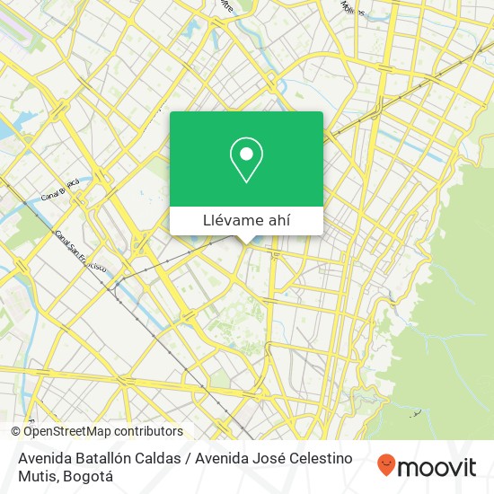 Mapa de Avenida Batallón Caldas / Avenida José Celestino Mutis