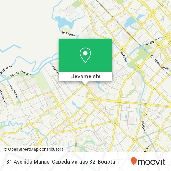 Mapa de 81 Avenida Manuel Cepeda Vargas 82