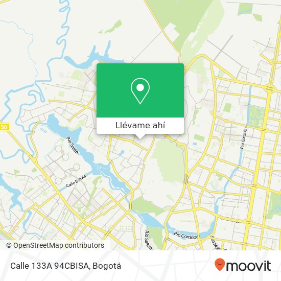 Mapa de Calle 133A 94CBISA