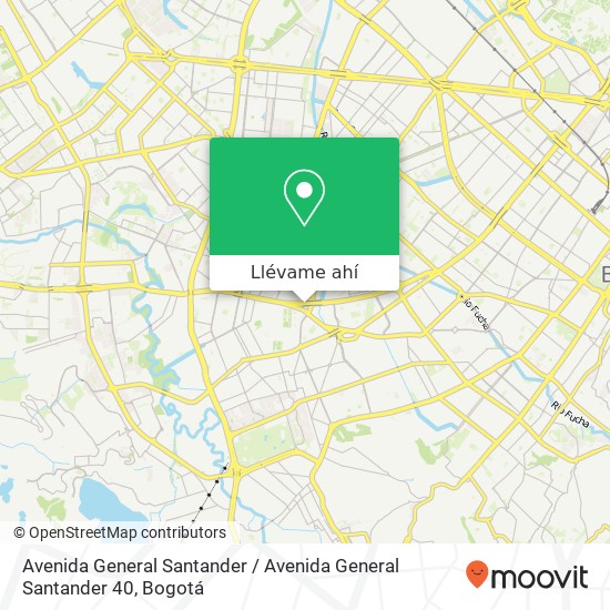 Mapa de Avenida General Santander / Avenida General Santander 40