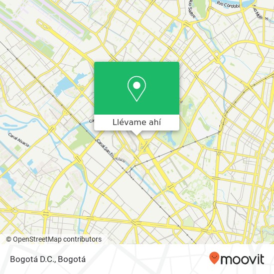 Mapa de Bogotá D.C.