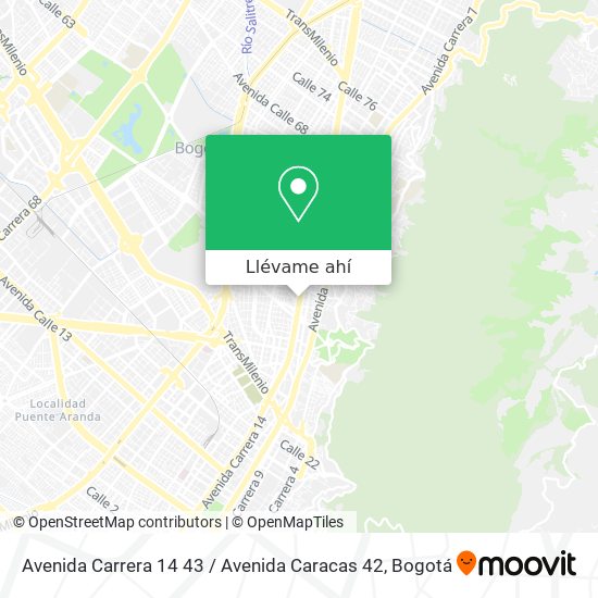 Mapa de Avenida Carrera 14 43 / Avenida Caracas 42