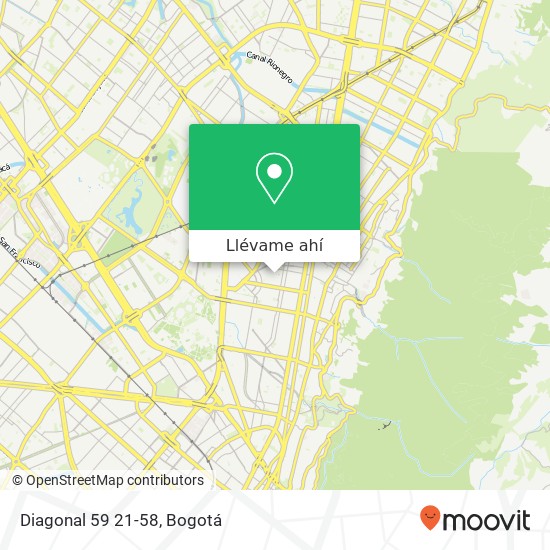 Mapa de Diagonal 59 21-58