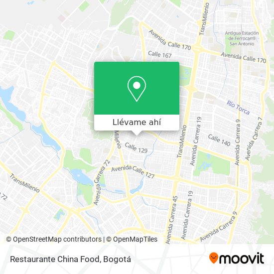 Mapa de Restaurante China Food