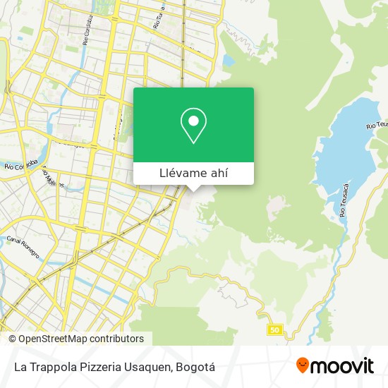 Mapa de La Trappola Pizzeria Usaquen