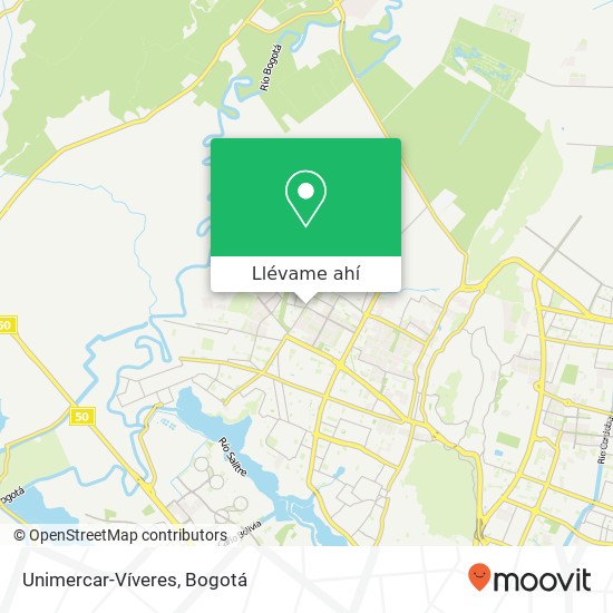 Mapa de Unimercar-Víveres